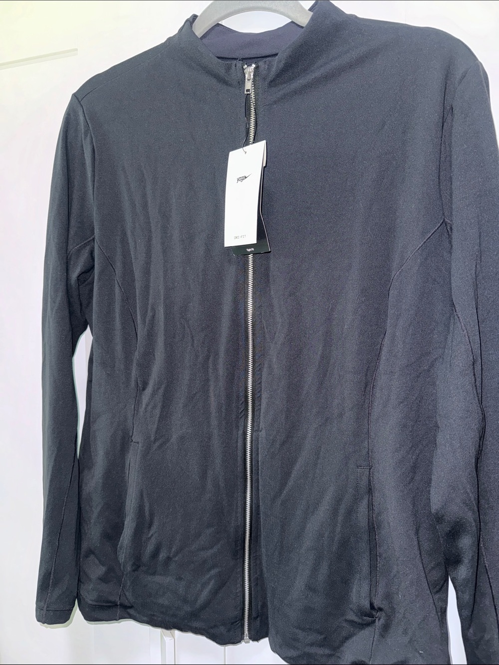 YOGA NIKE Black Full‑Zip Sweater Jacket